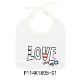 For Boy and Girl Babies ,100% Cotton and Waterproof Apron.