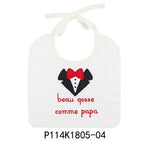 For Boy and Girl Babies ,100% Cotton and Waterproof Apron.