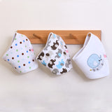 3 Pieces / Group Of Cotton Babador Bandana For Newborn Babies