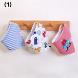 3 Pieces / Group Of Cotton Babador Bandana For Newborn Babies