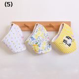 3 Pieces / Group Of Cotton Babador Bandana For Newborn Babies