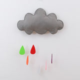 Decorating Pillows With Clouds Rain and Moon Pattern for Baby Room