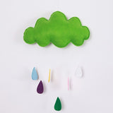Decorating Pillows With Clouds Rain and Moon Pattern for Baby Room