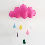 Decorating Pillows With Clouds Rain and Moon Pattern for Baby Room