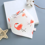 Triangular, Cotton Flamingo Pattern Apron