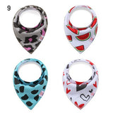 4pcs/set Reusable Washable Cotton Baby Bibs Burp Cloth Baby Bibs Cotton Adjustable Baby Meal Bib Infant Bibs